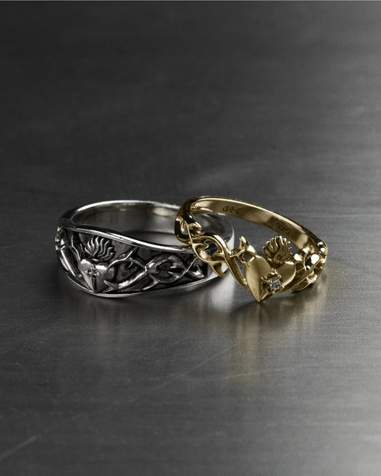 The Sacrament Claddagh Ring and The Sacrament Claddagh Band Ring-Rings- - - Ask & Embla
