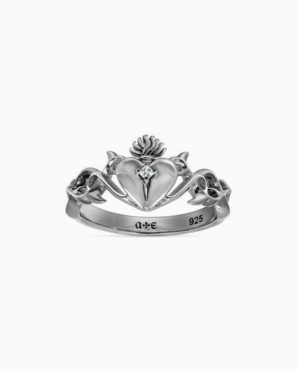 The Sacrament Claddagh Ring-Rings- Silver - US6 - Ask & Embla