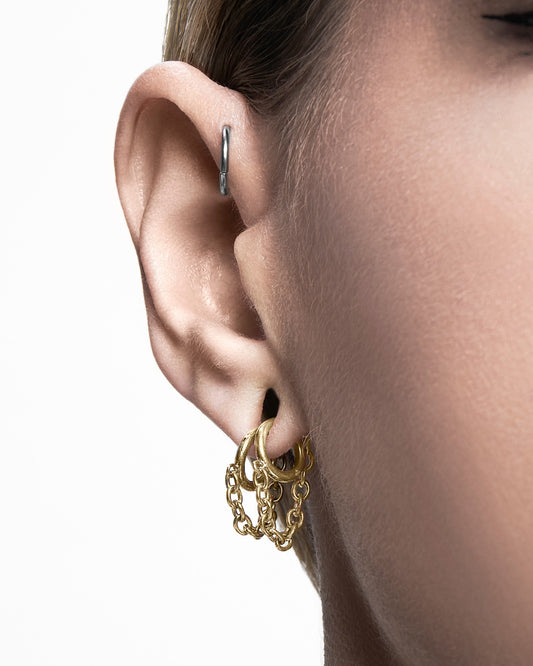Obscura Chain Ring Stacks-Ring Stacks- Gold - 6mm - Ask & Embla