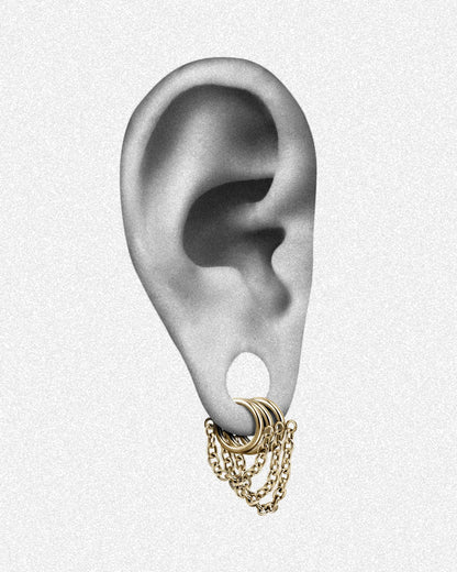 Obscura Chain Ring Stacks-Ring Stacks- Gold - 6mm - Ask & Embla