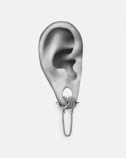 FORSAKEN Chain Ring Stacks-Ring Stacks- Silver - 6mm - Ask & Embla