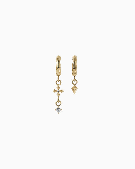Sigil Charm ring stack-Ring Stacks- Gold - 6mm - Ask & Embla