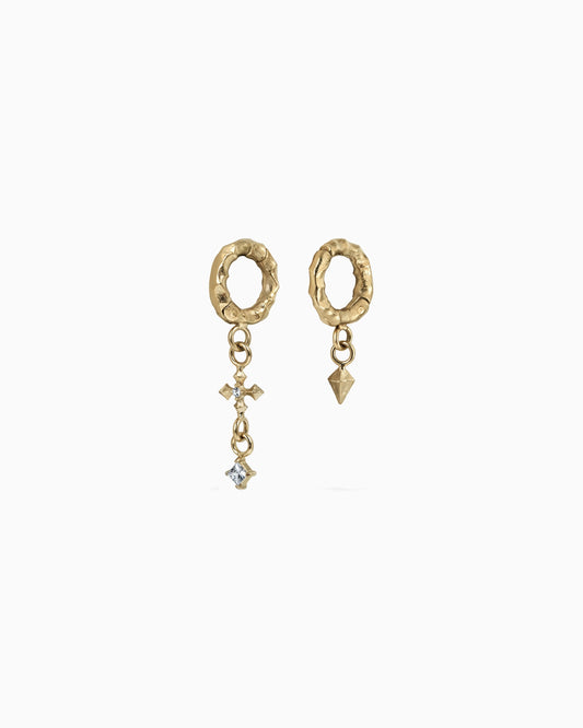 Sigil Charm ring stack-Ring Stacks- Gold - 6mm - Ask & Embla