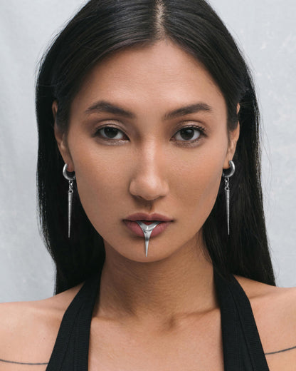 Ophidian Lip Cuff-Lip Cuff- Silver - - Ask & Embla