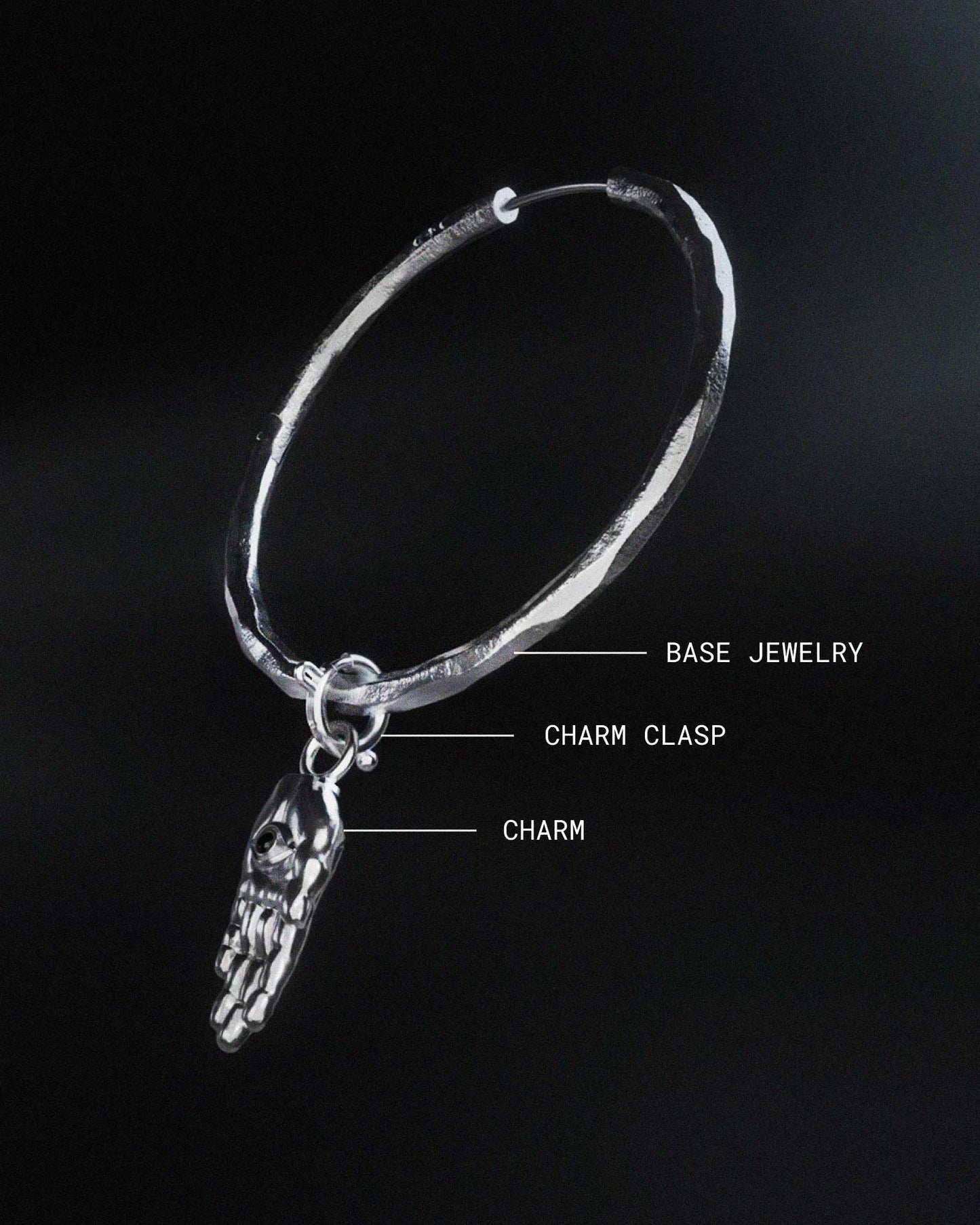 Synthesis Earrings No. 2-Ear Hoops- Silver - - Ask & Embla