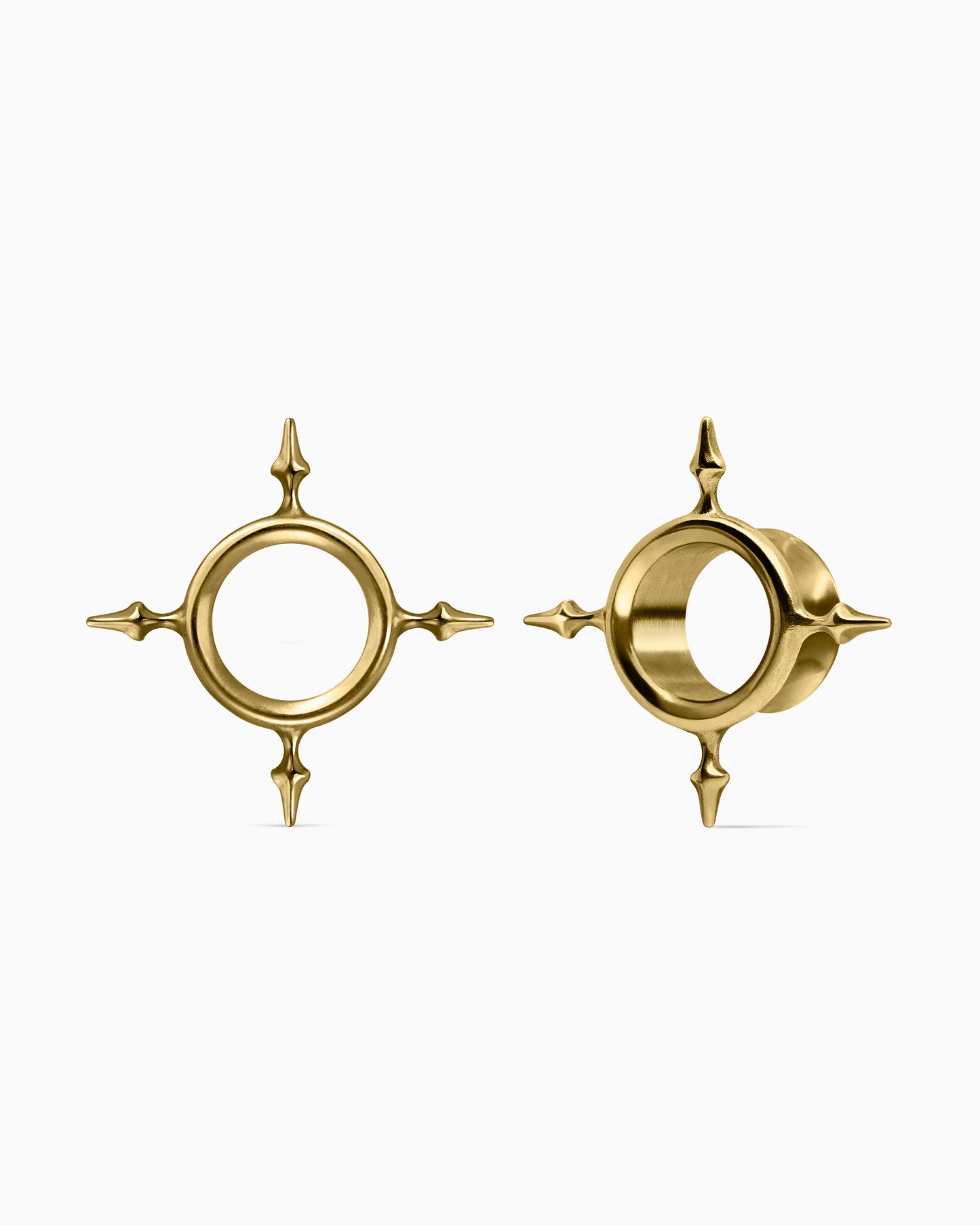 GENESIS Tunnels-Tunnels- Gold - 8mm (0g) - Ask & Embla